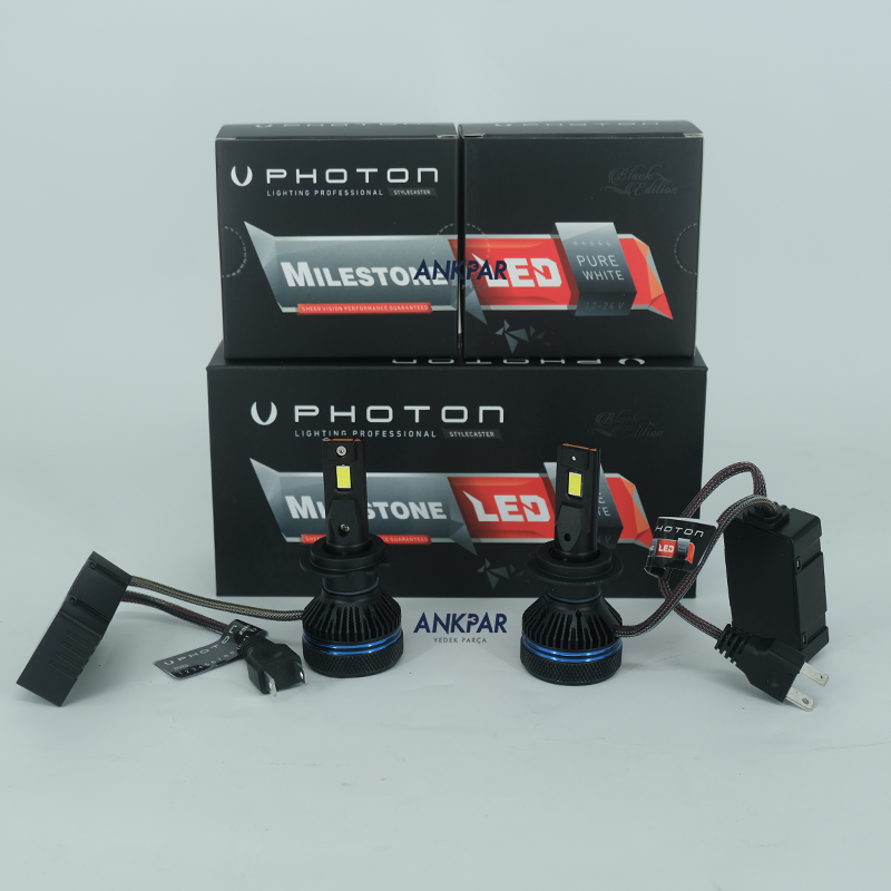 Photon Milestone H7 Black Edition Led Far Ampulü