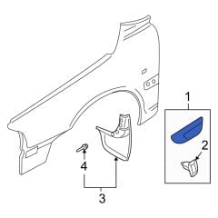 Volvo S60 V70 Tampon Sinyal Çerçevesi Sol 39987377