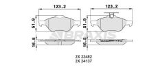 ARKA FREN BALATASI S40/ V50/ C30, 30742031