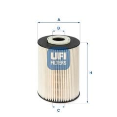 Ufi Volvo V70 S80 S60 V60 XC60 S40 V50 C30 V40 Yakıt Filtresi D3-D4-D5 8621645