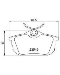 AYD Volvo S40 V40 Arka Fren Balatası 1997-2004 30769186