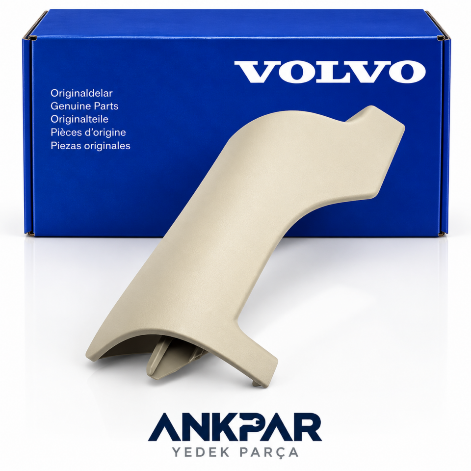 Orijinal Volvo S60 S90 V60 V90 XC60 XC90 Ön Sağ Emniyet Kemeri Kapağı Bej 39831667