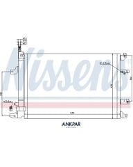 Nissens Volvo S60 S80 V70 XC70 Klima Radyatörü 30781281