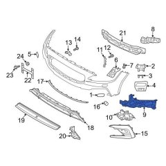 Volvo S90 V90 Ön Tampon Far Altı Braketi Sağ 2021 - 2024 32296213